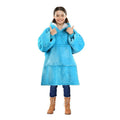Oversized Kids Hoodie Blanket with Front Pocket, Soft Polyester