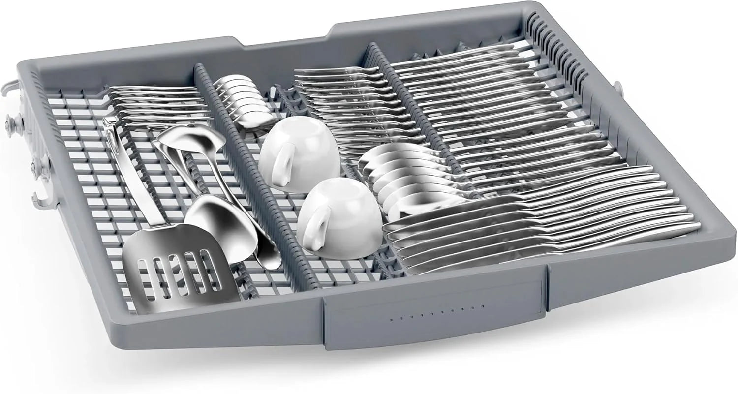 Bosch SMU6ECS12E seria 6, zmywarka do zabudowy, Home Connect, Extra Clean strefy: intensywne mycie dla najbardziej uporczywych zabrudzeń, pomoc mycia, stal, 60 cm