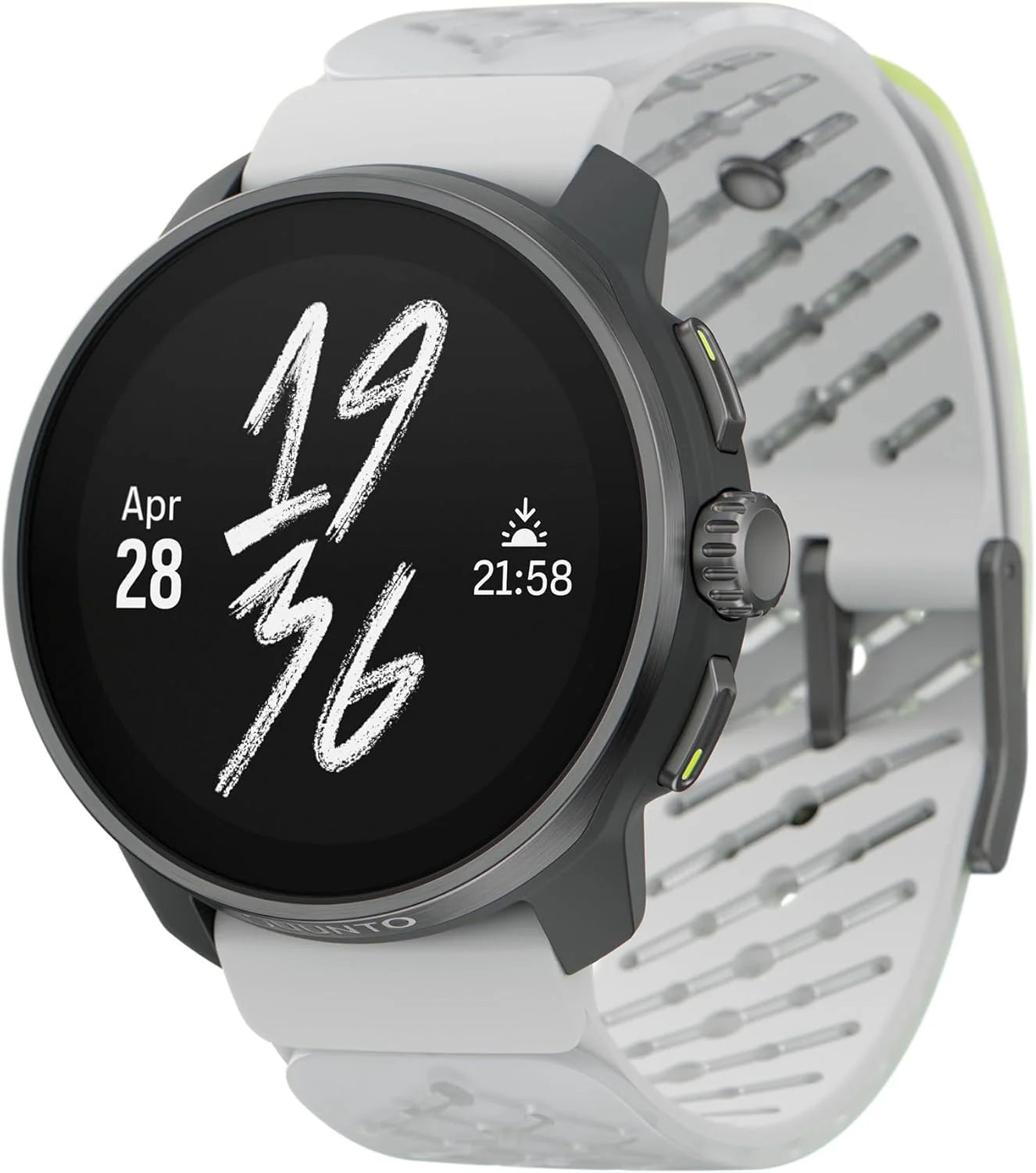 SUUNTO Race S Zegarek Biegowy z Ekranem Dotykowym Amoled, Dwuzakresowy Gps Zegarek Sportowy, Śledzenie Hrv i Snu, Plan Treningowy Oparty na Si, Bezpłatne Mapy Offline, Wodoodporność do 50M