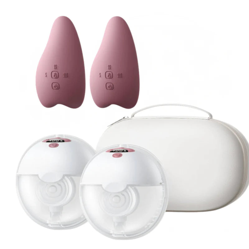 Wearable Breast Pump 3 Modes 9 Levels 180 ml and Heat Massager