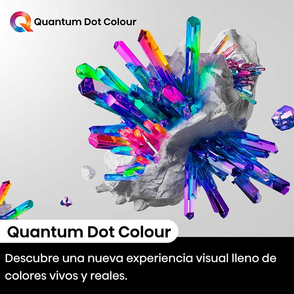 Hisense 50A7KQ QLED VIDAA Smart TV, telewizor 50 cali, z technologią Quantum Dot Colour, 60 Hz VRR, Dolby Vision, Bluetooth i HDMI, udostępnianie na telewizorze, Alexa wbudowana (2023)