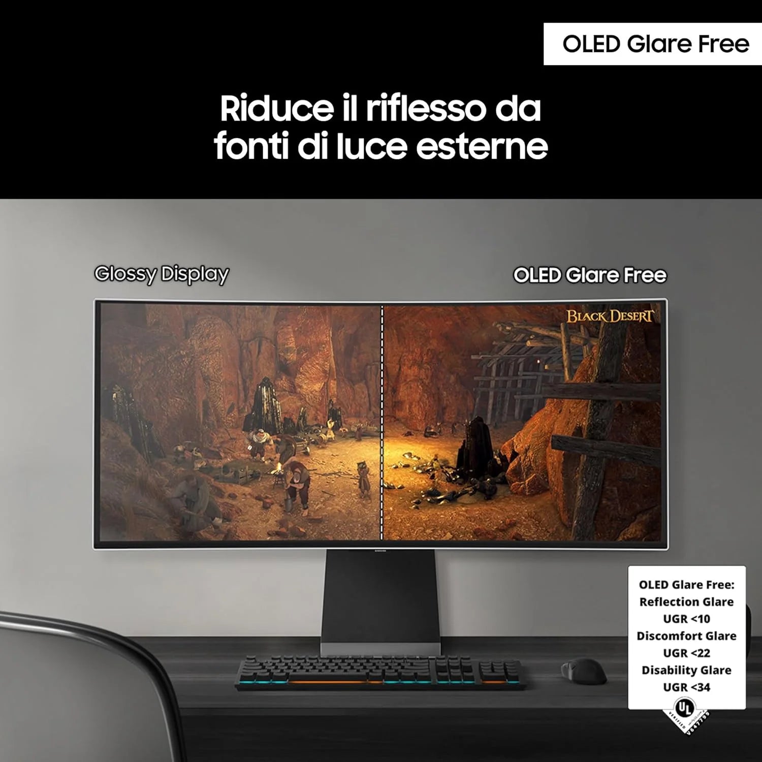 Samsung Odyssey OLED G8 S34DG850SU - Serie G85SD - Monitor OLED - Smart - Gaming - curvo - 86,4 cm (34)