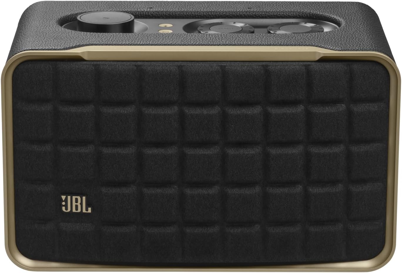 JBL Authentics 300, Głośnik Bezprzewodowy, 8h Odtwarzania, z Wbudowanym Wi-Fi, Bluetooth, Dźwiękiem Stereo i Mocnym Basem, Kompatybilny z Alexa i Google Home, w Stylu Retro