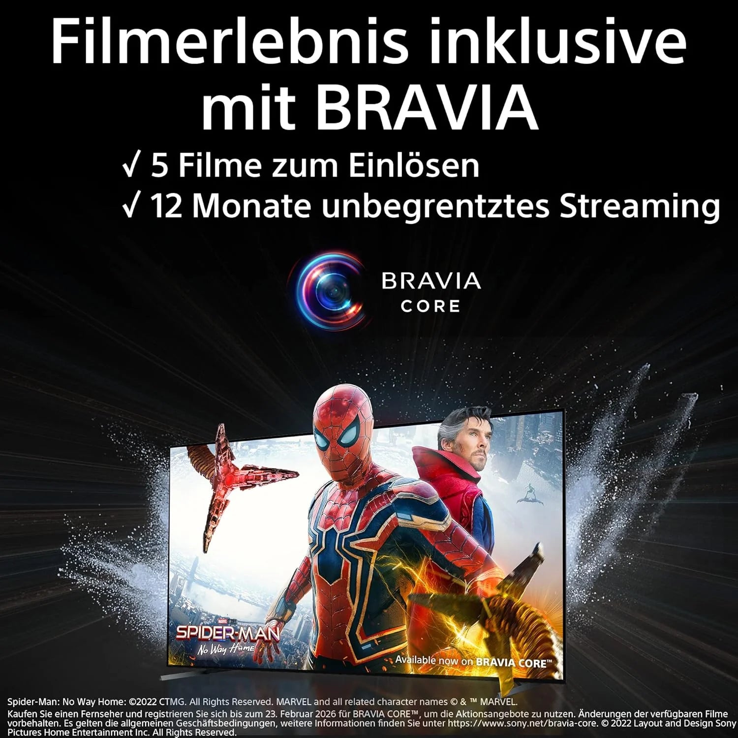 Sony BRAVIA KD-50X75WL, LED, 4K HDR, Google TV, ECO PACK, BRAVIA CORE, Narrow Bezel Design, model 2023