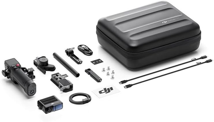 DJI Focus Pro Creative Combo, AMF system sterowania obiektywem, 20 m ostrości motywu, 76 800 punktów pomiarowych LiDAR, rozpoznawanie AI, sterowanie obiektywem FIZ, jednostka ręczna