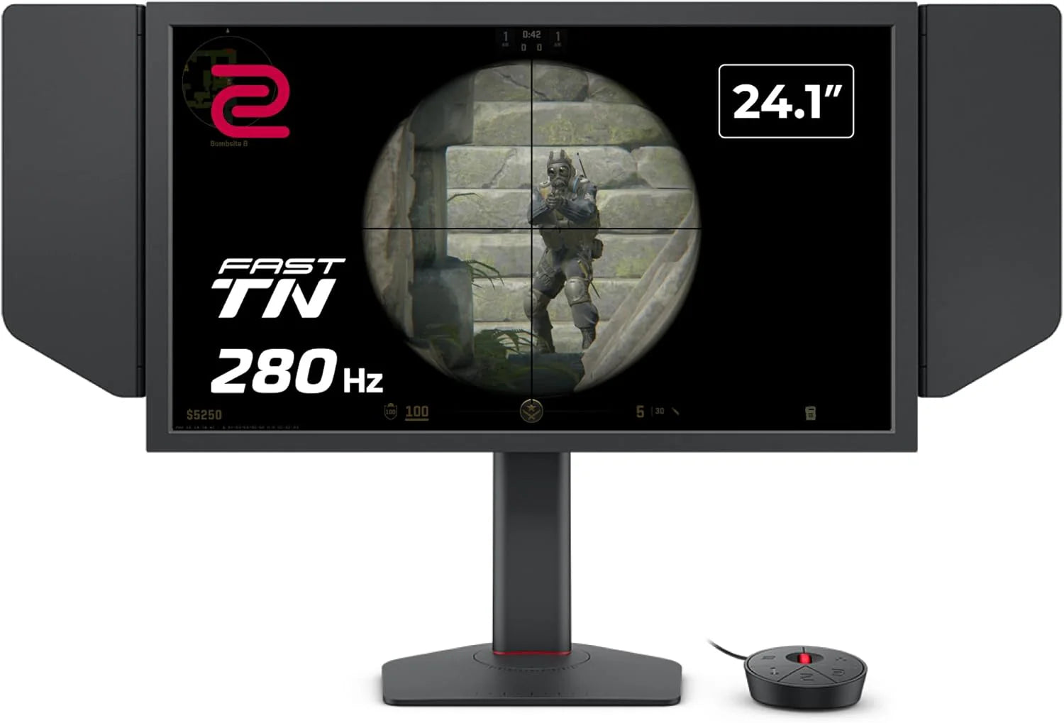 BenQ ZOWIE XL2540X+ eSports Monitor gamingowy, 61.0 cm, 280 Hz, Fast TN, DyAc 2, 1080p, HDMI 2.0 X3, DisplayPort