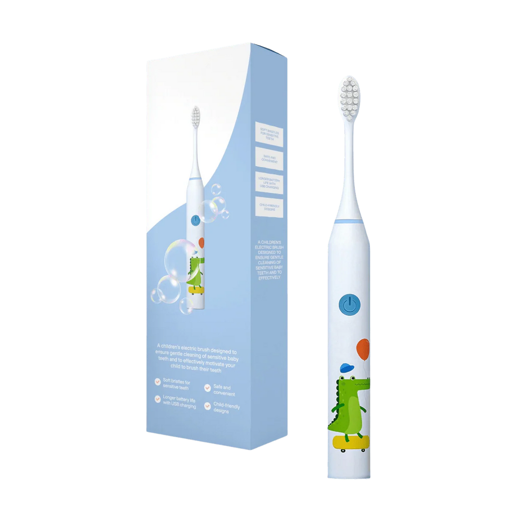 Electric Toothbrush Kids with Bear, Giraffe, Crocodile Rabbit Design