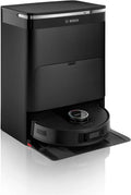 Bosch Spotless Max Robot sprzątający z funkcją mopowania, moc ssania 11 000 Pa, wysuwana nakładka mopującą, stacja czyszczącą, nawigacją Smart Vision, aplikacja Bosch Home Connect, BCRDW3B, czarny