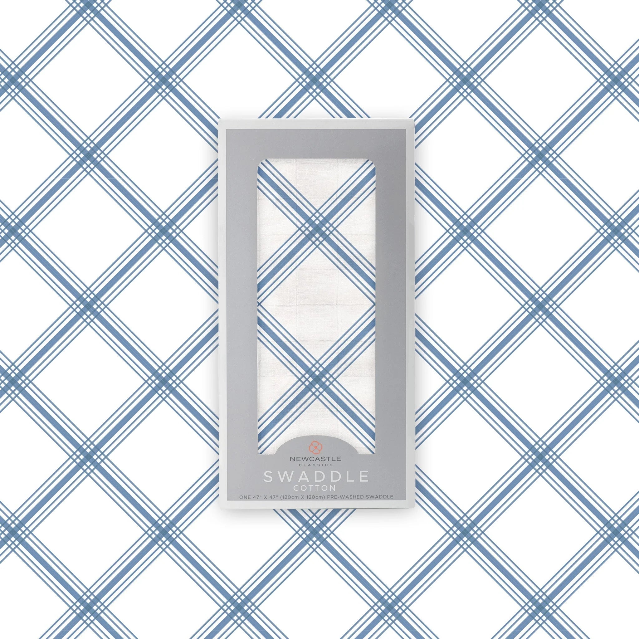 Blue Buffalo Check Plaid Swaddle