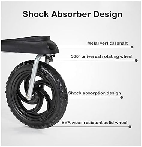 Premium Pet Spacer dla kotów Do 55lbs, Lekki jednocylity Fold 3-kołowy wózek z absorpcją wstrząsów, Przestronny pod koszem, Uchwyt na wodę, Smooth Ride on Any Terrain, łatwe przechowywanie
