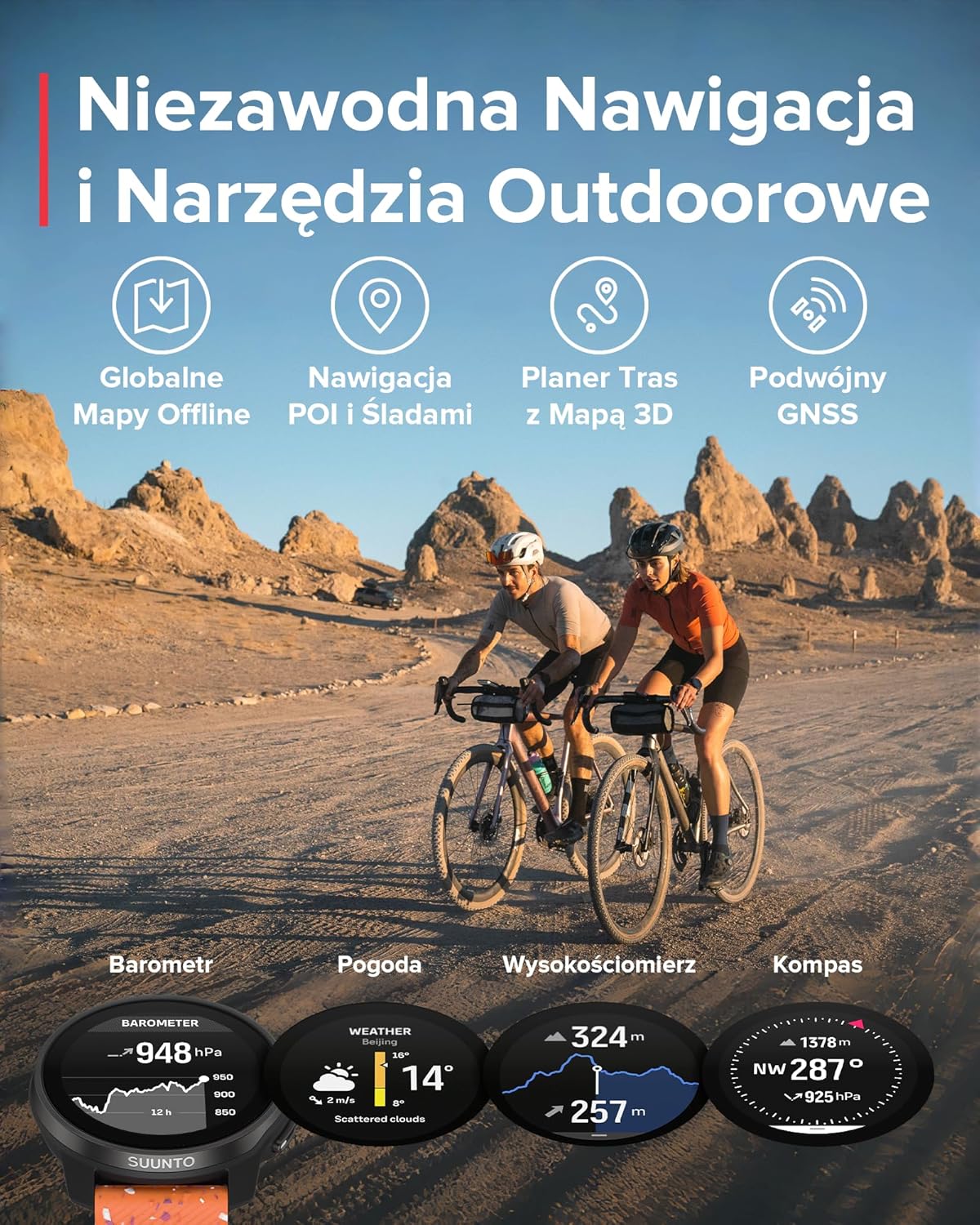 SUUNTO Race S Zegarek Biegowy z Ekranem Dotykowym Amoled, Dwuzakresowy Gps Zegarek Sportowy, Śledzenie Hrv i Snu, Plan Treningowy Oparty na Si, Bezpłatne Mapy Offline, Wodoodporność do 50M