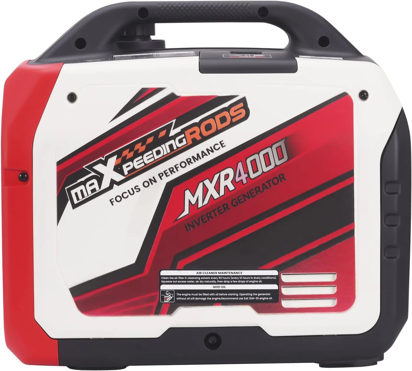 maXpeedingrods Generator pr?du inwertorowy 3500 W, generator benzynowy z zdalnym monitorowaniem danych za pomoc? aplikacji Bluetooth, nadaje si? do kamperów na ?wie?ym powietrzu, do domu