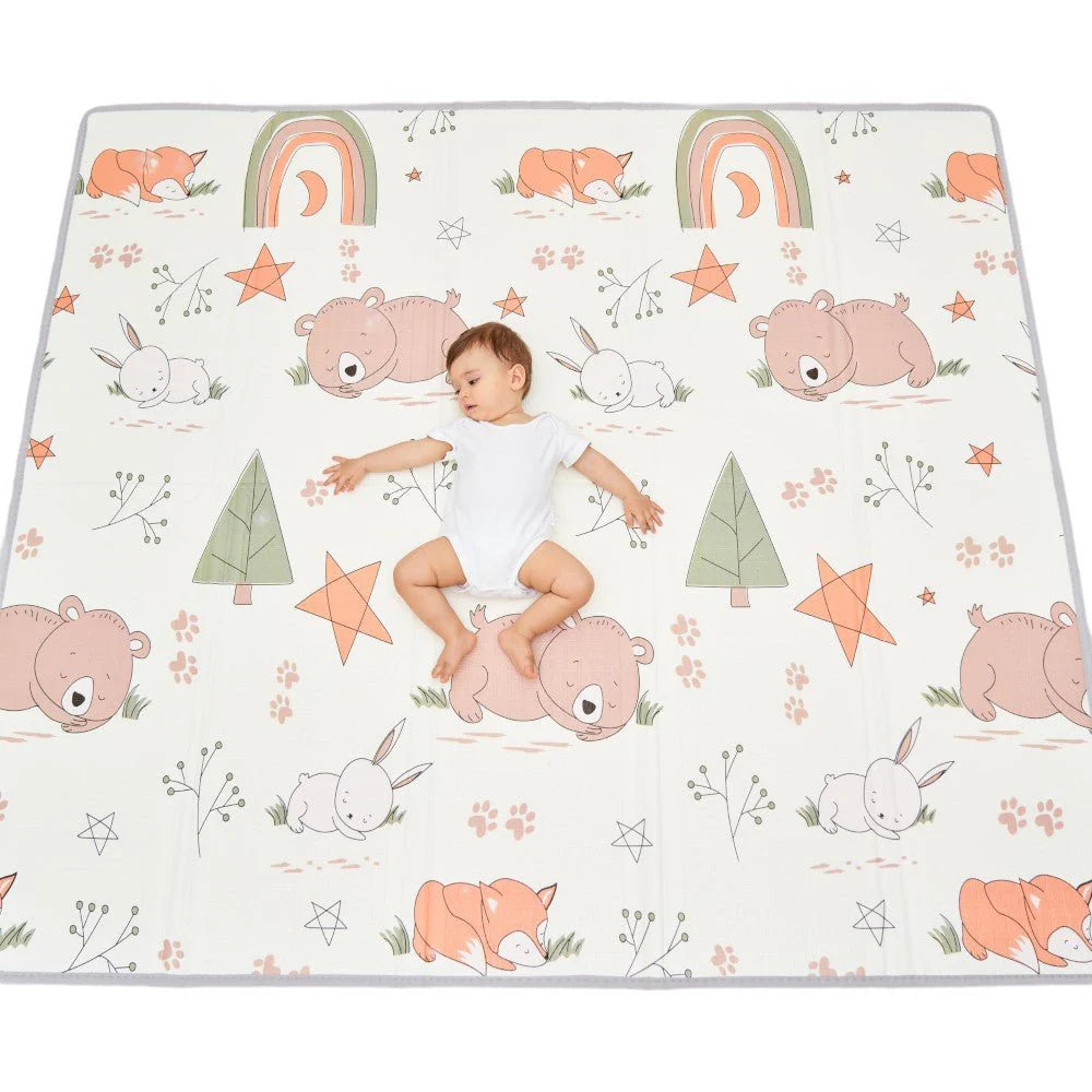 Foldable Thick Baby Play Mat Sensory Foam Floor Mat for Kids 59x71in