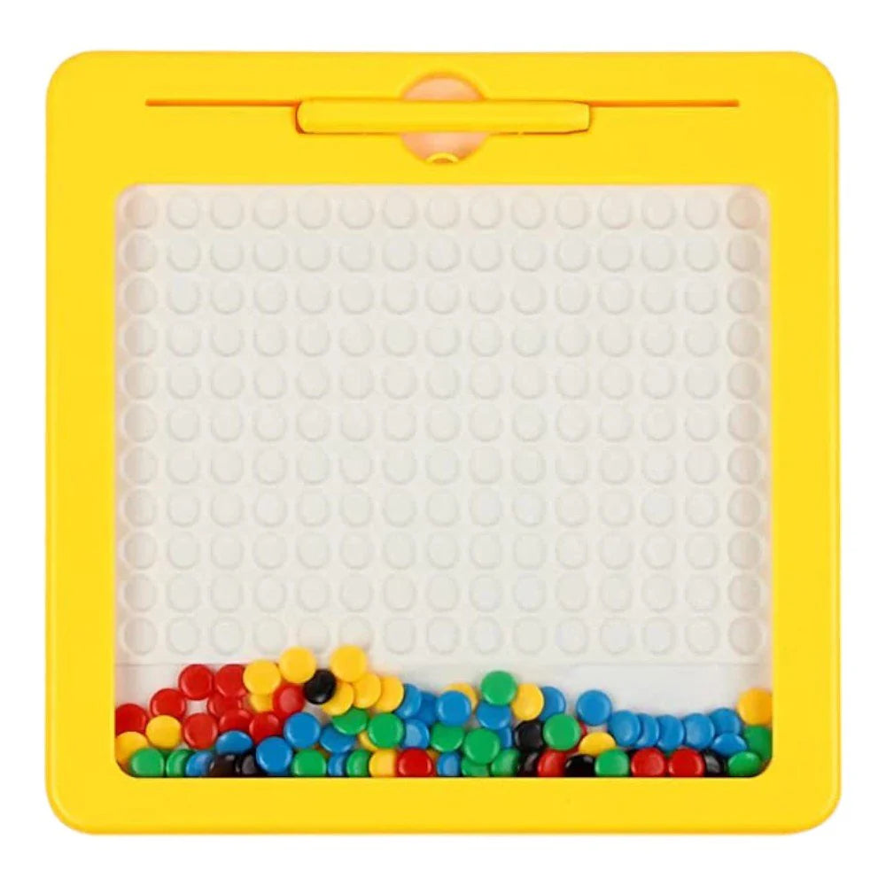 Magnetic Drawing Board for Kids - 10.3 Inch Dot Art Pad, Travel Toy