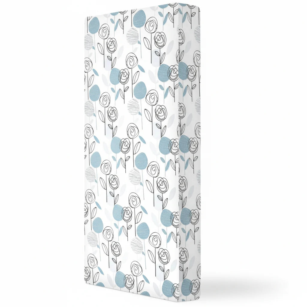 Crib Mattress with 5 Inch Fiber Core And Waterproof Vinyl Cover