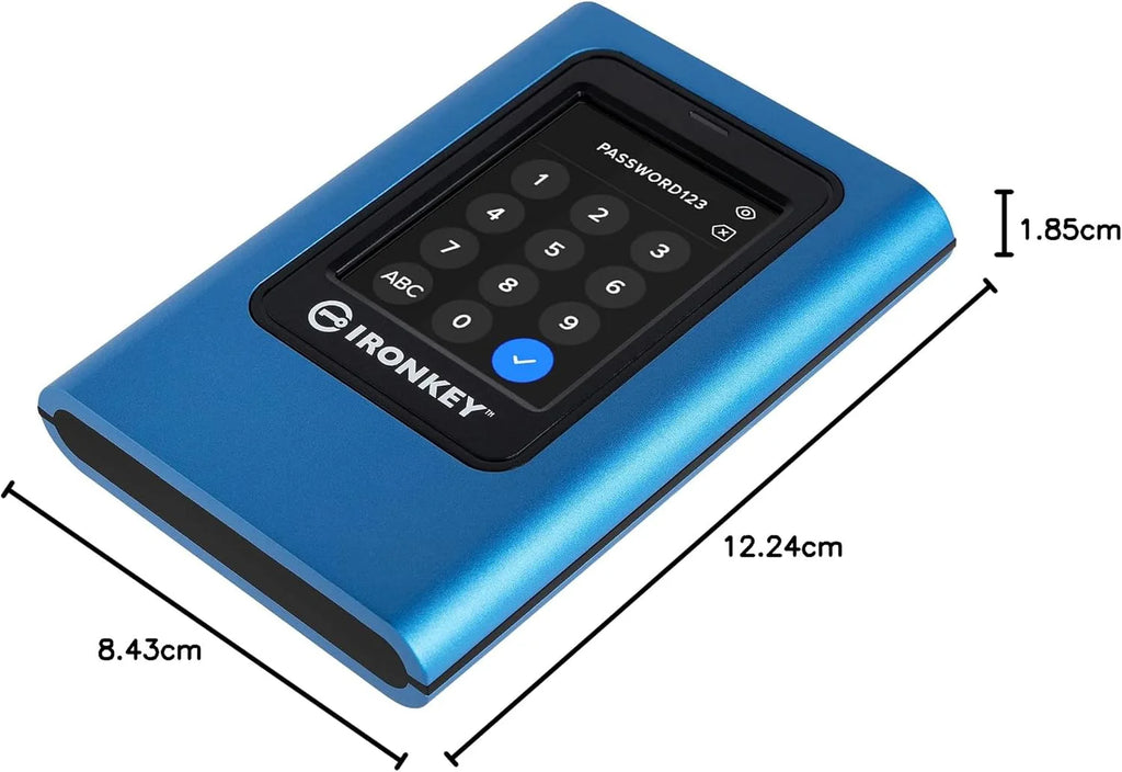 Kingston IronKey Vault Privacy 80 – zewnętrzny dysk SSD, certyfikat FIPS 197 i szyfrowany 256-bitowy XTS-AES – odczyt do 250 MB/s, zapis 250 MB/s – IKVP80ES/960G