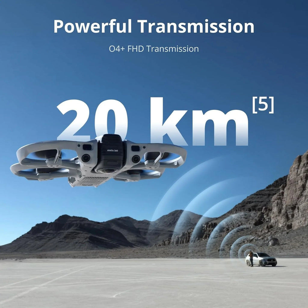 DJI Avata 360 Motion Fly More Combo, dron z obrazowaniem 8K 360° klasy 1-calowej, dron z kamerą 360° i osłoną śmigieł. Zawiera Goggles N3 i RC Motion 3 dla intuicyjnego sterowania ruchem i Easy ACRO.