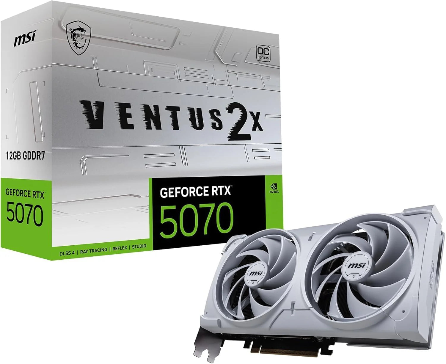 MSI Karta graficzna NVIDIA GeForce RTX 5070 12G Gaming Trio OC 192 Bit GDDR7, częstotliwość Boost do 2625 MHz, PCIe Gen 5, DLSS 4, DP 2.1 x 3, HDMI 2.1 x 1