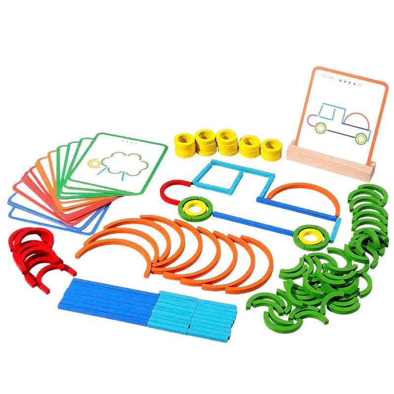 Wooden Educational Puzzle Game for Kids, Interactive Learning Toy