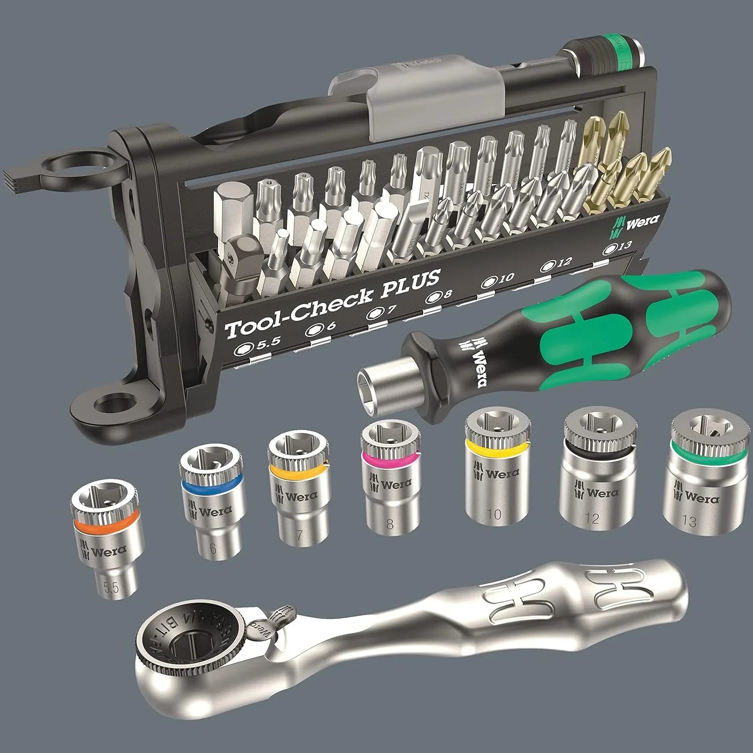 5003594001 8100 SB 2 Zyklop 3/8 Metric Ratchet Set ( Piece of 43)