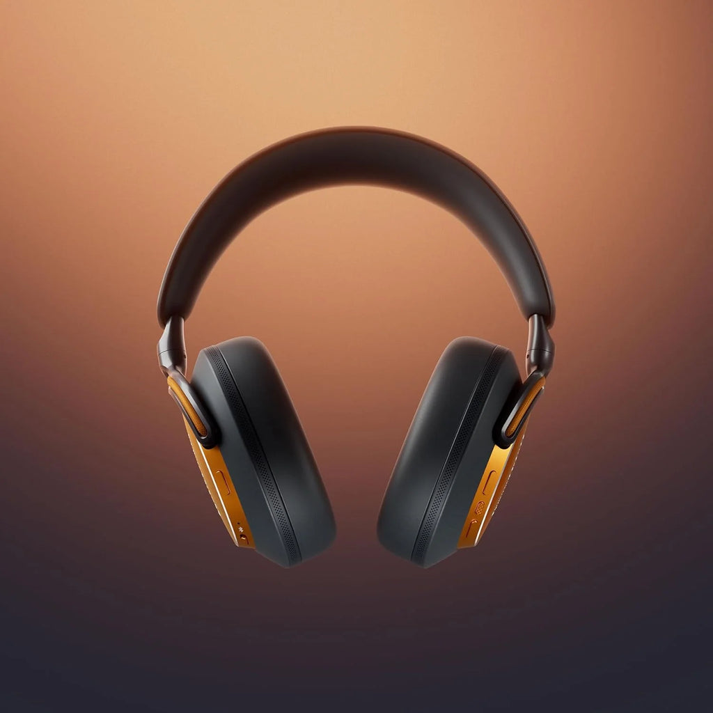 Bowers & Wilkins Px8 S2 bezprzewodowe słuchawki z redukcją szumów z Bluetooth Audio, funkcja szybkiego ładowania, 30 godzin odtwarzania w wysokiej rozdzielczości i mikrofonem - onyks czarny