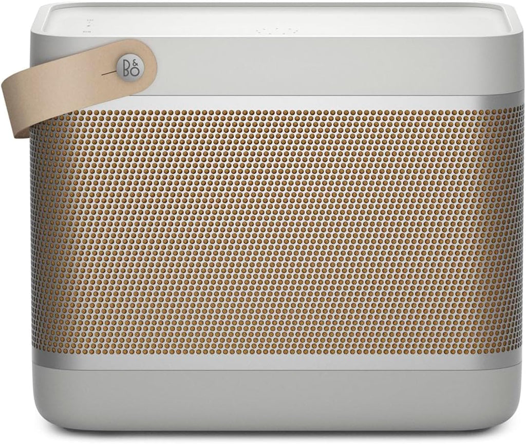 Bang & Olufsen Beolit 20 Przenośny głośnik z bluetooth, z ładowaniem bezprzewodowym, głośny dźwięk 360 stopni, głośnik do domu i na zewnątrz, ładowarka Qi do telefonu - Grey Mist