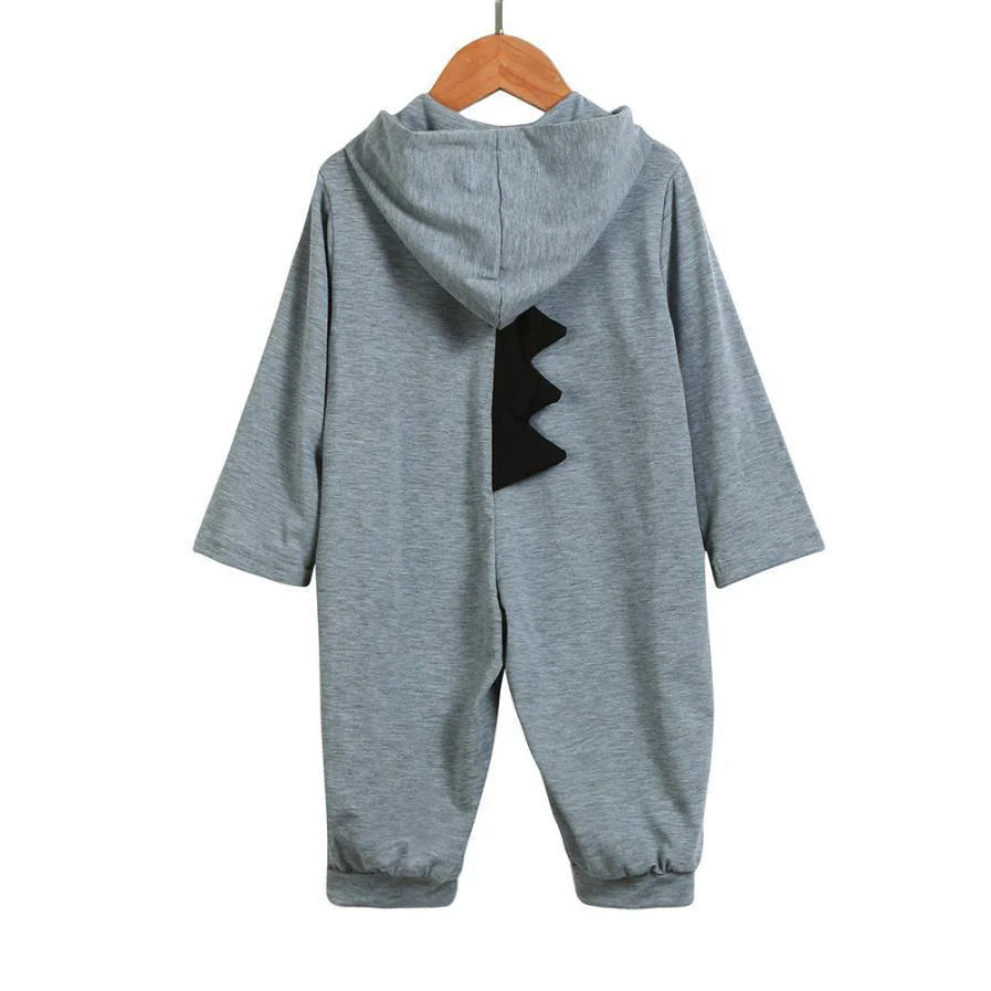 Baby Dinosaur Onesie with 3D Spikes, Cotton Blend Outfit Four Colors