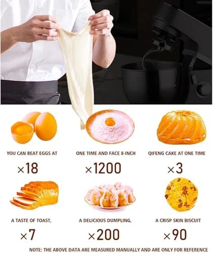 2000W 10L Mikser do ciasta – komercyjna mikser ze szortami, whisk & Beater for Bread, Cake & Pizza Baking