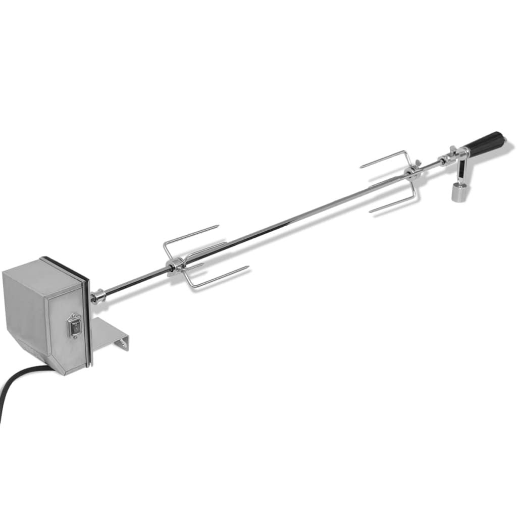 Profesjonalny, stalowy rożen/grill z napędem silnikowym, 1200 mm, Vidaxl