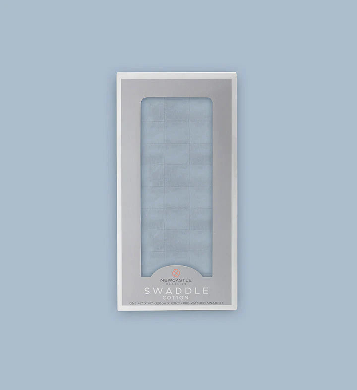 Blue Fog Cotton Swaddle