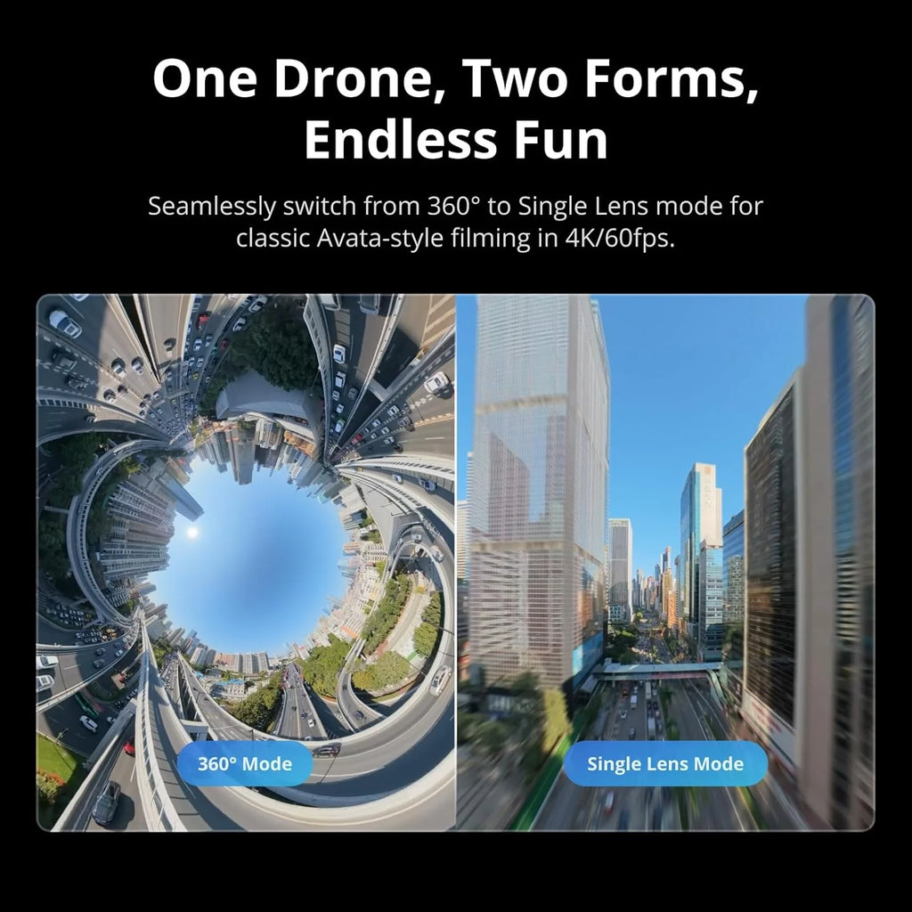 DJI Avata 360 Motion Fly More Combo, dron z obrazowaniem 8K 360° klasy 1-calowej, dron z kamerą 360° i osłoną śmigieł. Zawiera Goggles N3 i RC Motion 3 dla intuicyjnego sterowania ruchem i Easy ACRO.