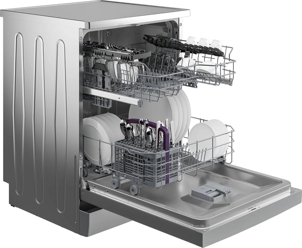 Beko BDFN26430W zmywarka do naczyń 60 cm, wolnostojąca, do zabudowy, na 14 nakryć wymiarowych, 6 programów, 4 dodatkowe funkcje, 3 poziomy zlewu, HigienIntense, SelfDry, program do połowy załadunku,