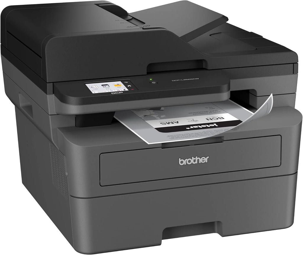 Brother DCP-L2665DW - wielofunkcyjna drukarka 3 w 1 (drukowanie/skanowanie/kopiowanie) czarno-biała - WiFi i Ethernet - automatyczna ładowarka - 50 arkuszy - 6-miesięczny bezpłatny okres próbny w