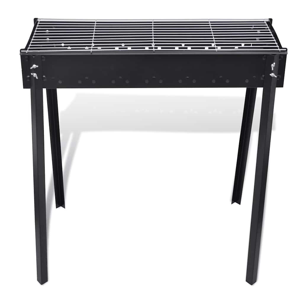 Kwadratowy grill węglowy ze stojakiem vidaxl