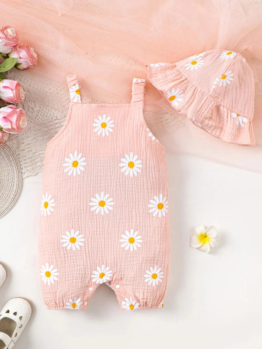 Baby Ruffled Cotton Two-Piece Outfit for Infants 0–12M