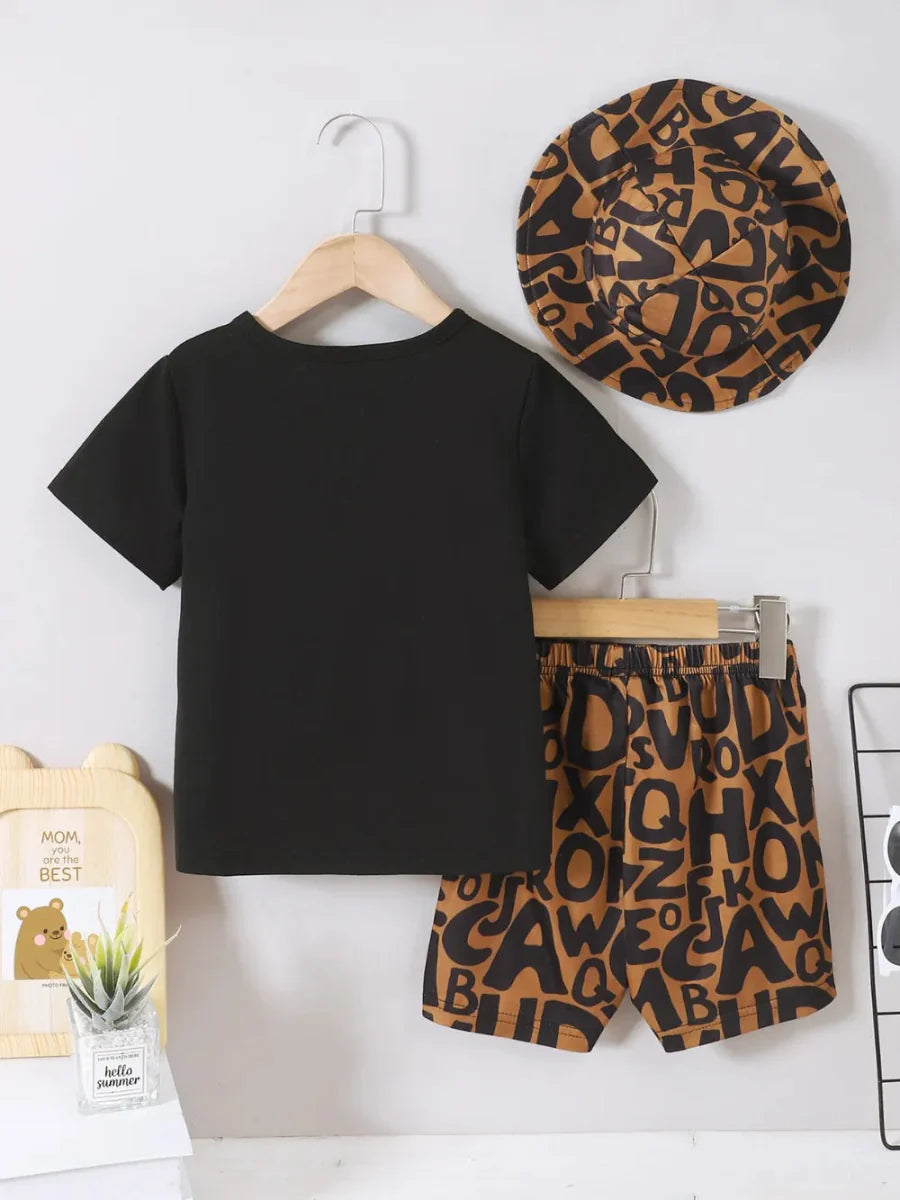 Three-Piece Kids Outfit Set for Daily Casual Wear