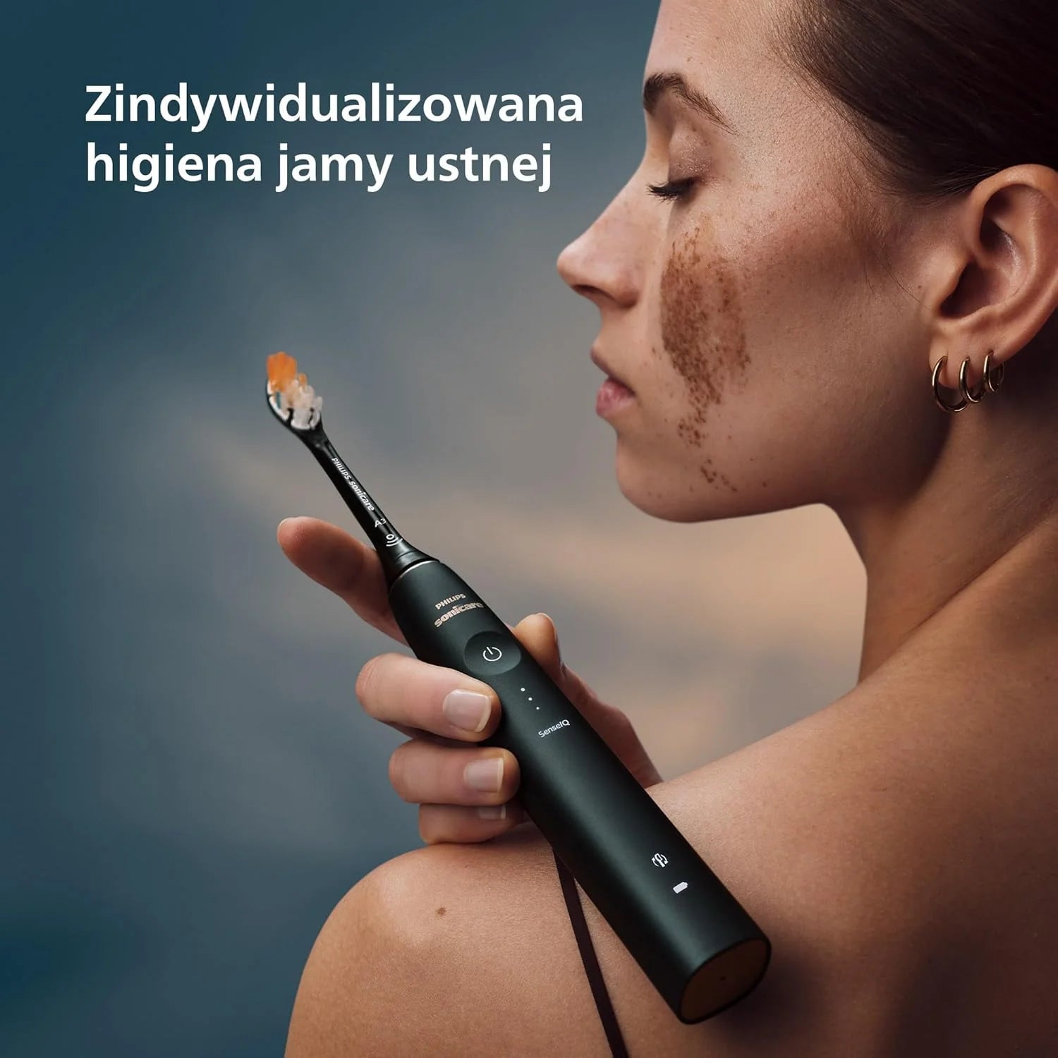 Philips Sonicare DiamondClean 9900 Prestige Elektryczna szczoteczka do zębów z technologią SenseIQ i aplikacją, 5 trybów szczotkowania, etui podróżne do ładowania, kolor ciemnogranatowy, HX9992/45