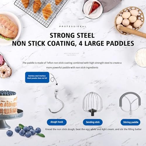 2000W 10L Mikser do ciasta – komercyjna mikser ze szortami, whisk & Beater for Bread, Cake & Pizza Baking
