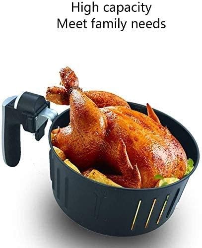 Frytkownica Air Fryer 5,5 l, piec na gorące powietrze z cyfrowym ekranem LCD i regulacją temperatury, timer do szybkiego przełączania