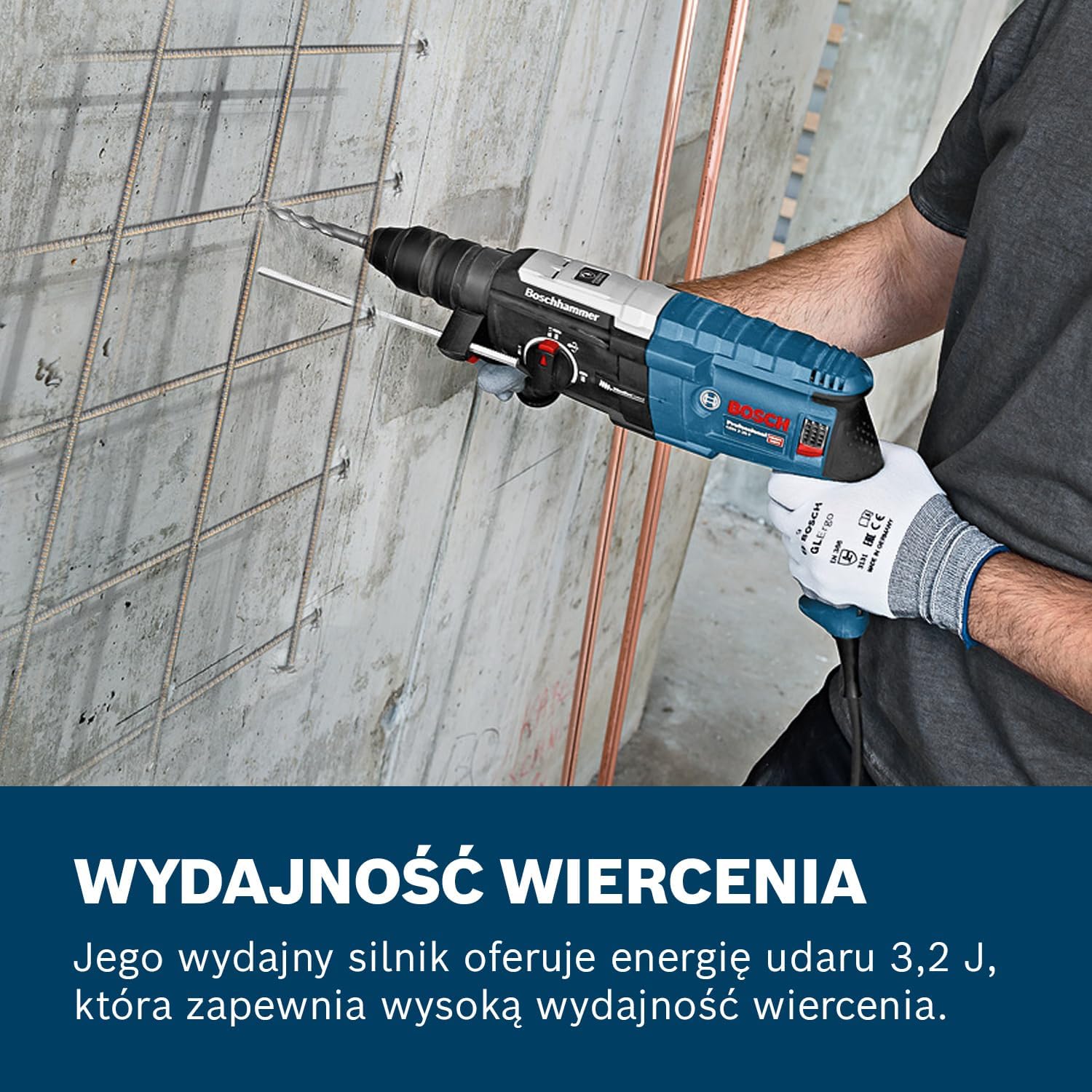 Bosch Professional: młot udarowo-obrotowy GBH 2-28 F (880 W, wymienny uchwyt SDS plus, ogranicznik głębokości, 6-częściowy zestaw wierteł i dłut, walizka L-Case) – Amazon Exclusive Set
