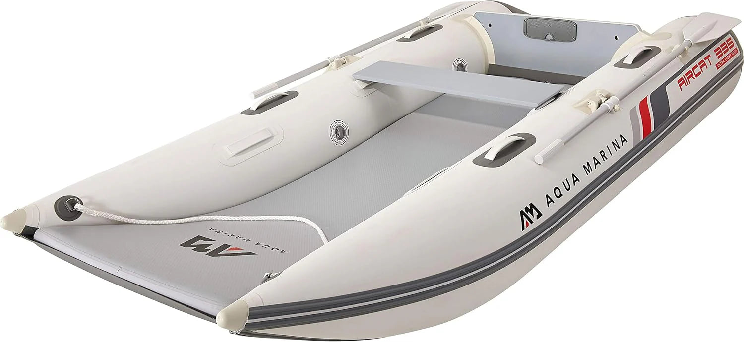 Aqua Marina Aircat nadmuchiwana łódka katamarynowa z DWF Air Deck, długość 3,85 m