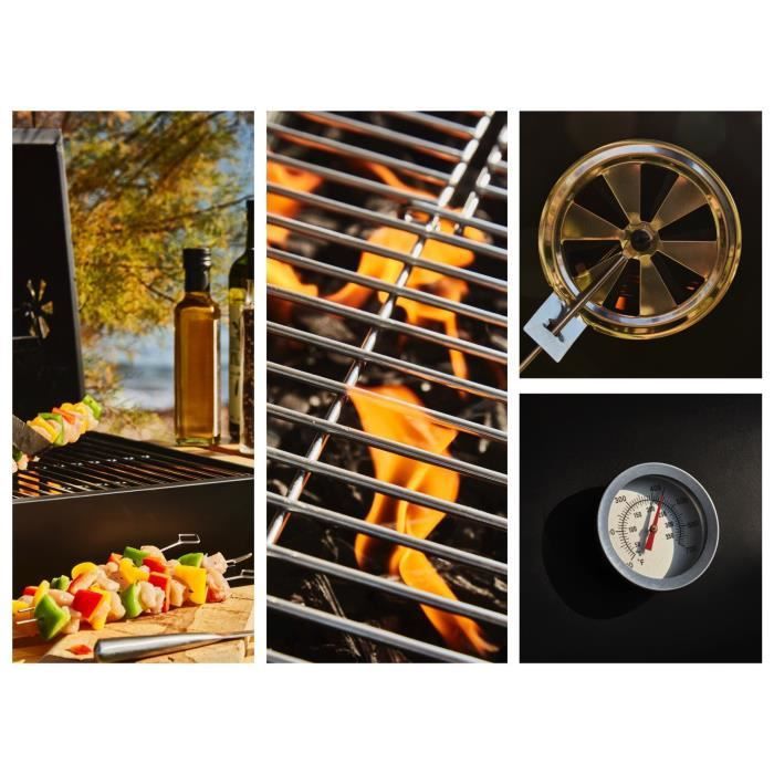 Grill węglowy Mike - powierzchnia do gotowania 71 x 35 cm