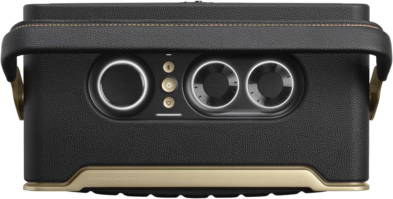 JBL Authentics 300, Głośnik Bezprzewodowy, 8h Odtwarzania, z Wbudowanym Wi-Fi, Bluetooth, Dźwiękiem Stereo i Mocnym Basem, Kompatybilny z Alexa i Google Home, w Stylu Retro