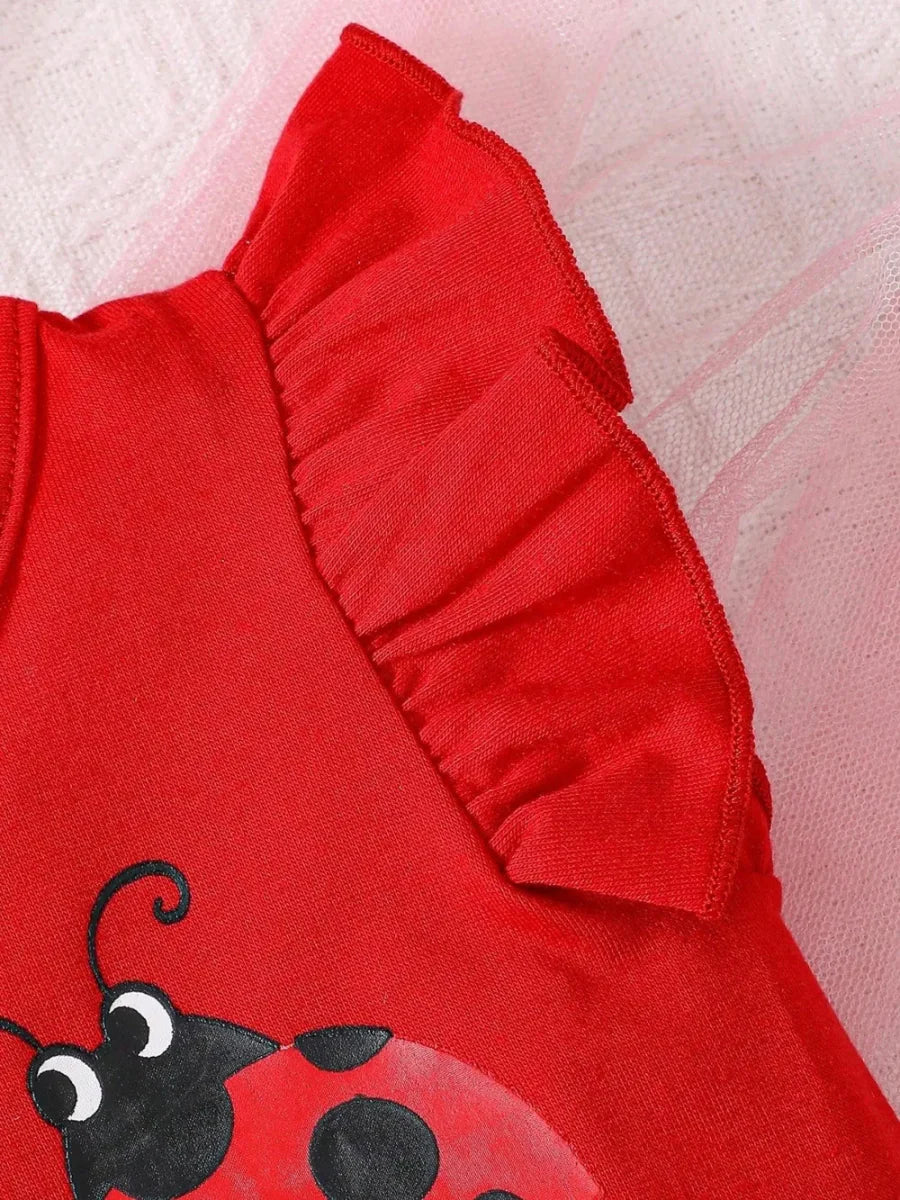 Ruffled Baby Outfit Set with Bow – Three-Piece Design (6–36M)