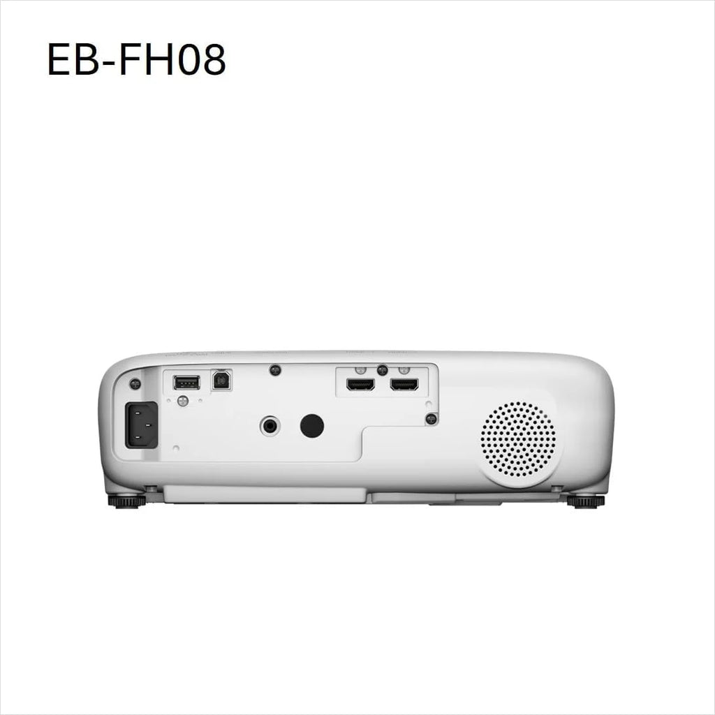 Epson EB-FH08 projektor 3LCD (3600 lumenów) 337 cali, przekątna ekranu ok. 8,56 m, 2 HDMI, 1920 x 1080p FullHD, funkcja dzielonego ekranu