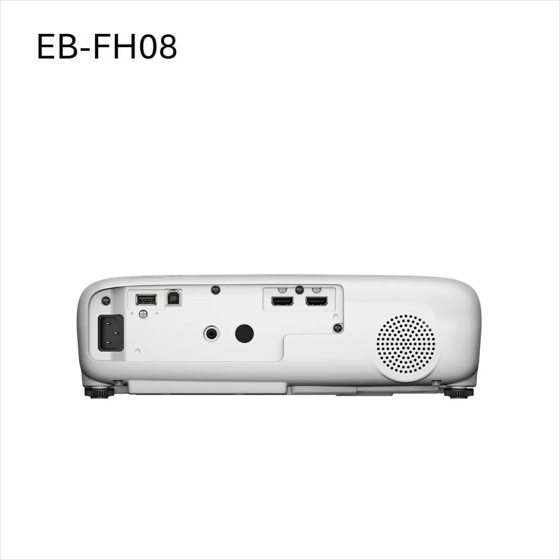 Epson EB-FH08 projektor 3LCD (3600 lumenów) 337 cali, przekątna ekranu ok. 8,56 m, 2 HDMI, 1920 x 1080p FullHD, funkcja dzielonego ekranu