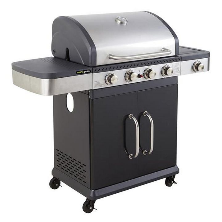Grill gazowy Cook'in Garden na nogach, 4 palniki, 14,5 kW - Am064sbi