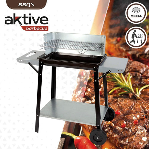 Aktywny przenośny grill węglowy z 4 wysokościami grilla