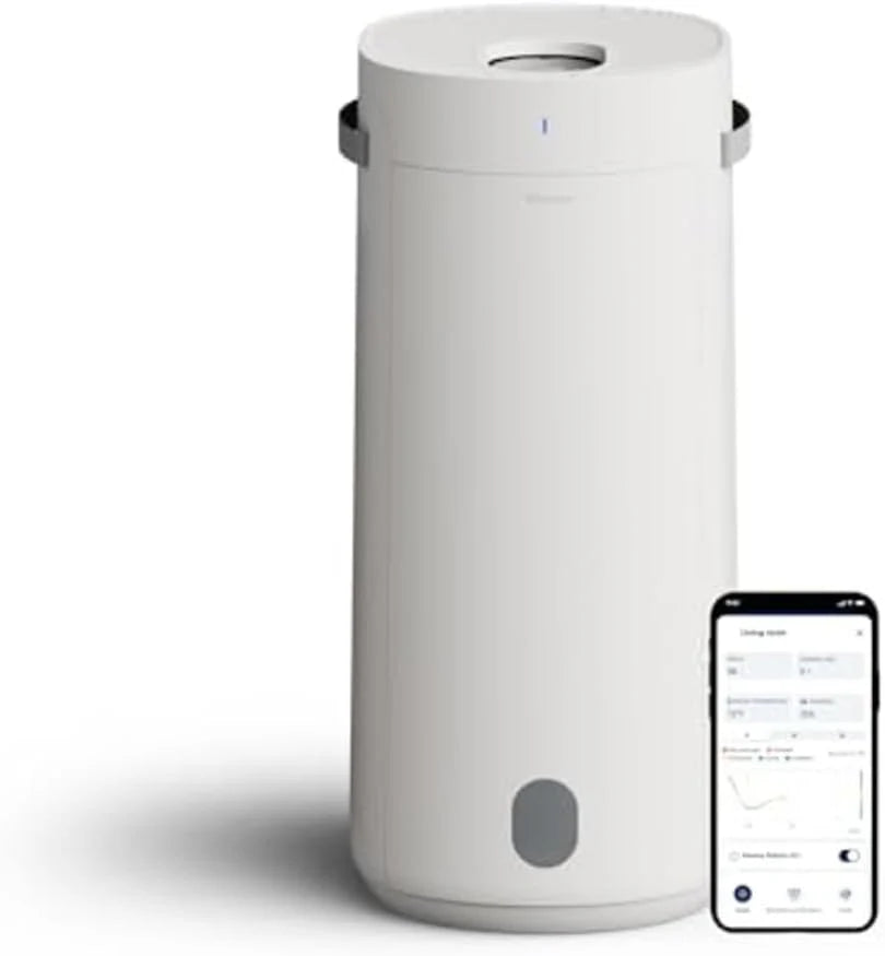 BLUEAIR Oczyszczacz i nawilżacz powietrza 2 w 1 z technologią HEPASilent i InvisibleMist 360, Top Pour pokrywa 79 m2 w 30 minut, idealnie zrównoważone powietrze, tylko jeden produkt