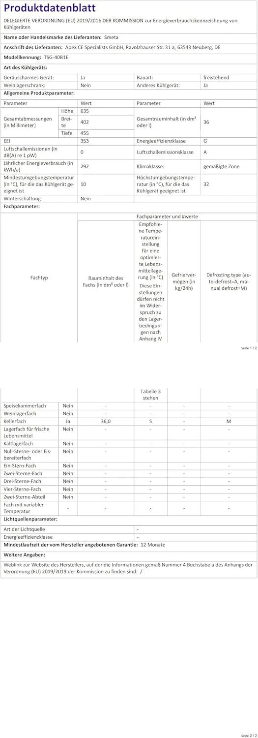 SMETA 60L Lodówka Gazowa 12V, 230V, AC/DC, 3-Drożna, Z Odwracalnymi Drzwiami, Idealna Do Przyczepy Kempingowej, Vanów, Kempingu, Off-Grid, Domków Letniskowych i Garaży
